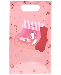 Tonymoly 2-Pc. Cozy & Sweet Candy Cane Foot Mask & Socks Set