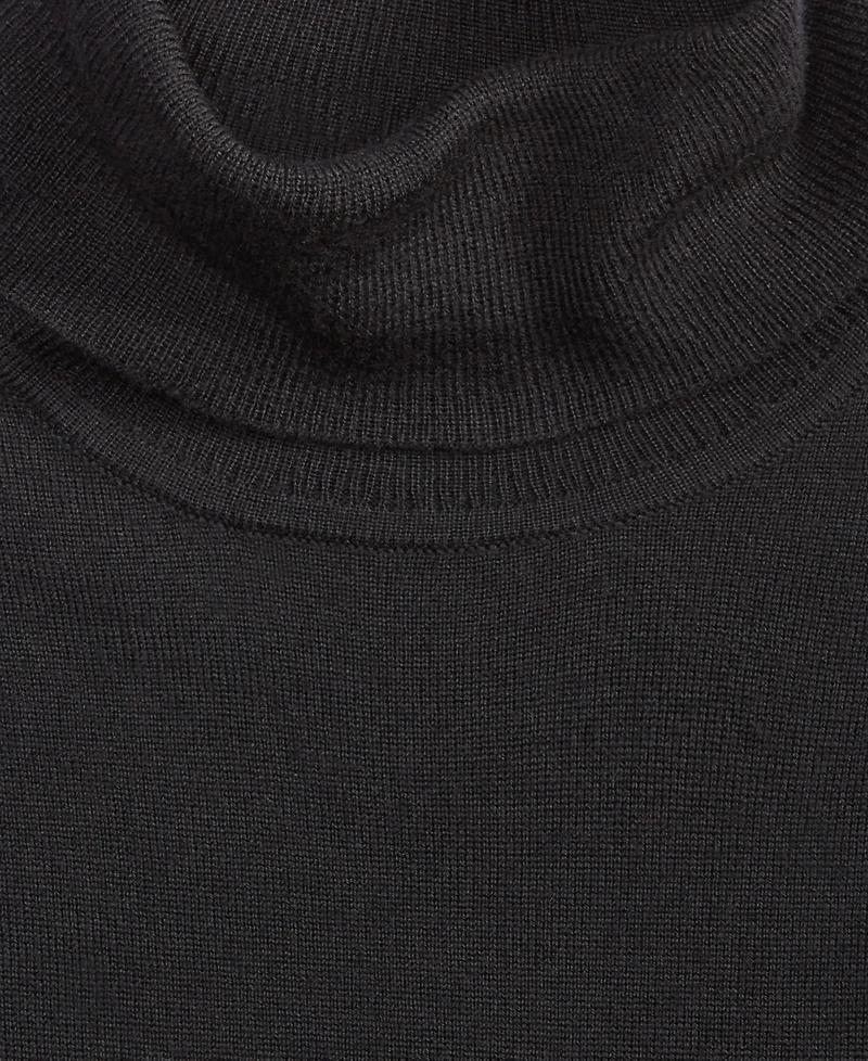 Alfani Men's Merino Wool-Blend Turtleneck Sweater, Created for Macy's