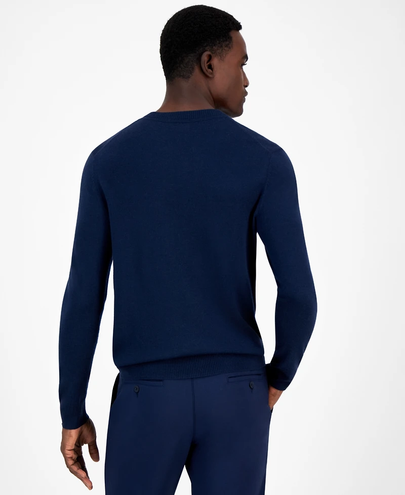 Alfani Men's Long-Sleeve V-Neck Merino Sweater, Created for Macy's