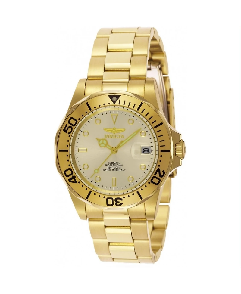 Invicta Men's 9618 Pro Diver Automatic 3 Hand Champagne Dial Watch