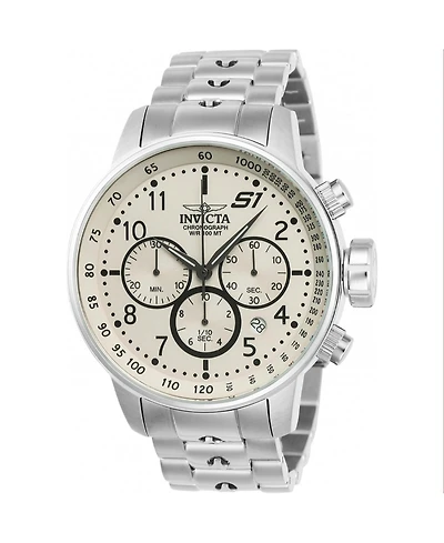 Invicta Men's 23077 S1 Rally Quartz Chronograph Ivory Dial Watch