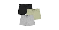 Gerber Toddler Girls Pull-On Knit Shorts, 3-Pack