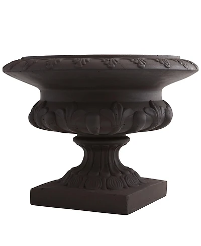 Slickblue Iron-Finished Decorative Urn Stylish Accent for Modern and Rustic Decor