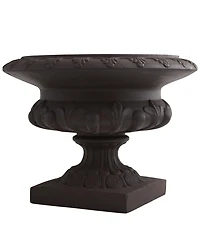 Slickblue Iron-Finished Decorative Urn Stylish Accent for Modern and Rustic Decor