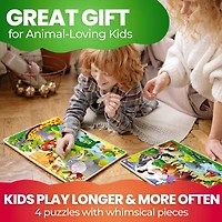 Quokka 4SET 24 Pcs Wooden Puzzles for Kids Ages 4-6