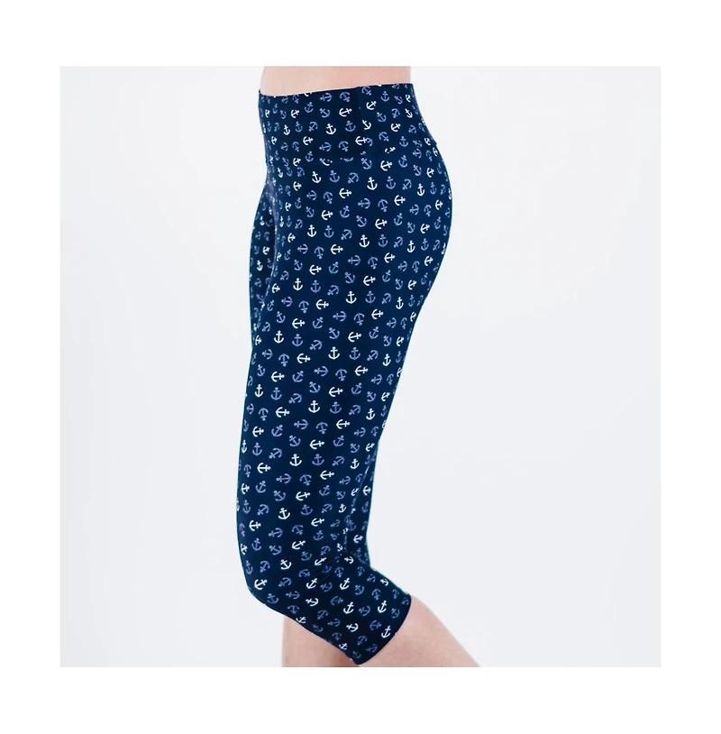 Calypsa Women's Capri Swim Leggings