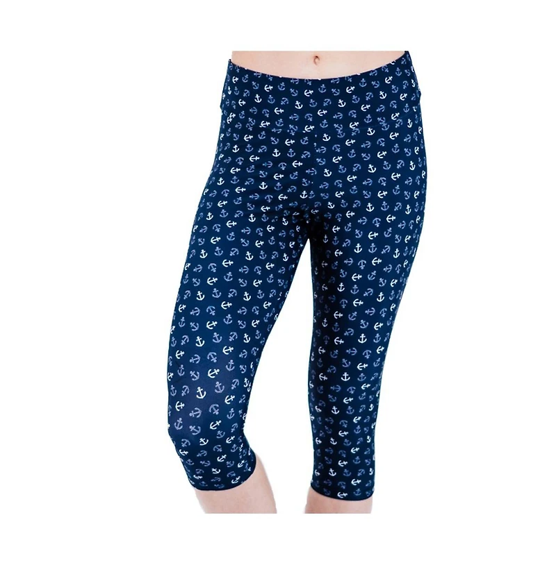Calypsa Women's Capri Swim Leggings