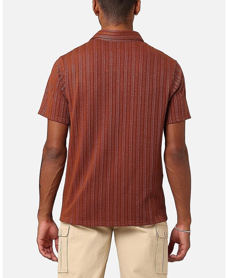 Xxiii Men's Herringbone Cable Polo Shirt