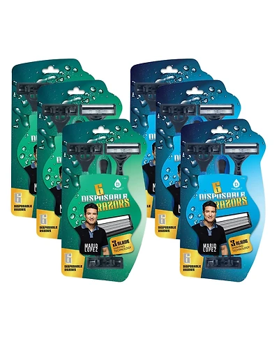 Mario Lopez 36 Disposable Razors Bundle