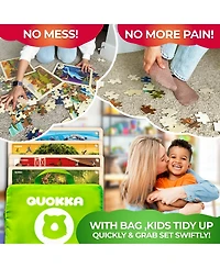 Quokka 4 x 48 Wooden Toddler Realistic Montessori Puzzles Ages 3-5