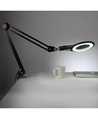 Brightech Lightview Pro Led Screw Clamp Magnifier Desk Lamp - (2.25x) 5 Diopter