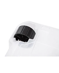 Iris Usa 106qt Weatherpro Wheeled Plastic Storage Bin with Seal Latching Lid and 6Buckles