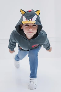 Sega Little Boys Sonic The Hedgehog Fleece Zip Up Hoodie
