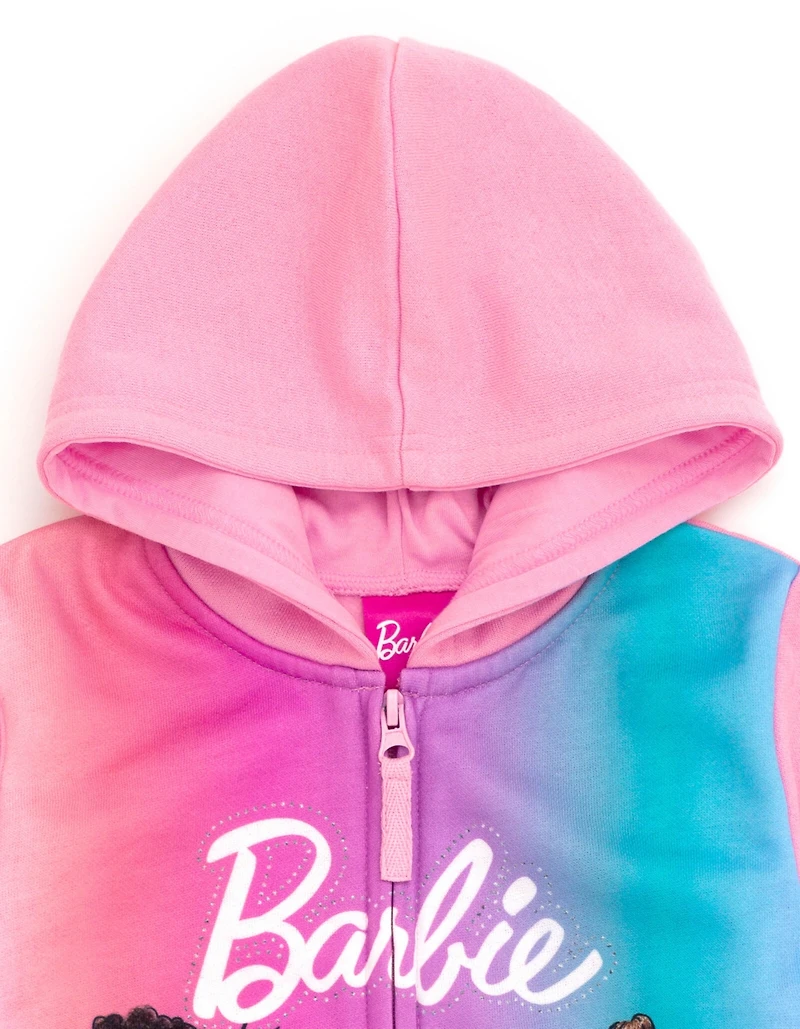 Barbie Toddler Girls Fleece Zip Up Hoodie