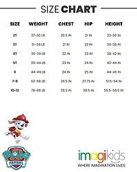Paw Patrol Boys Zip Up Winter Coat Puffer Jacket