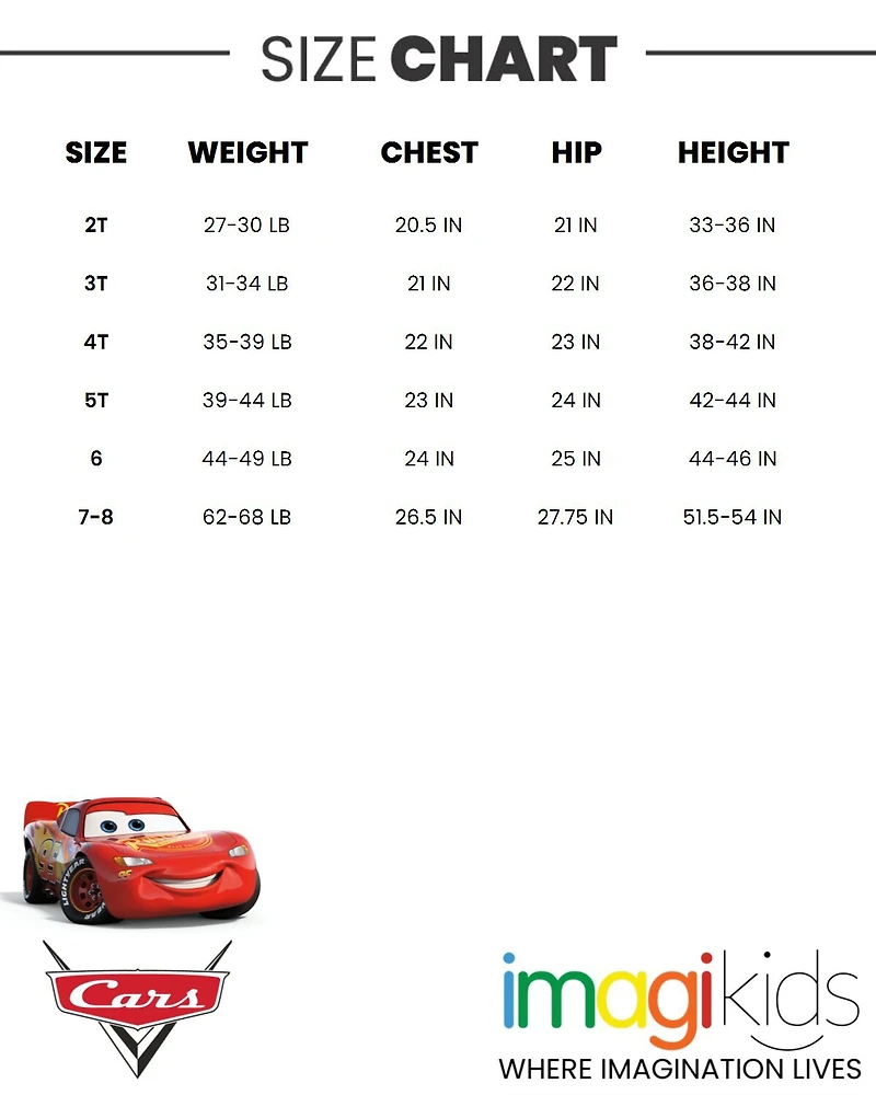 Cars Pixar Lightning McQueen Zip Up Winter Coat Puffer Jacket