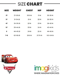 Cars Pixar Lightning McQueen Zip Up Winter Coat Puffer Jacket