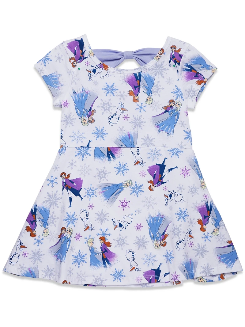 Frozen Toddler Girls Disney Elsa Princess Anna Olaf Christmas Skater Dress to