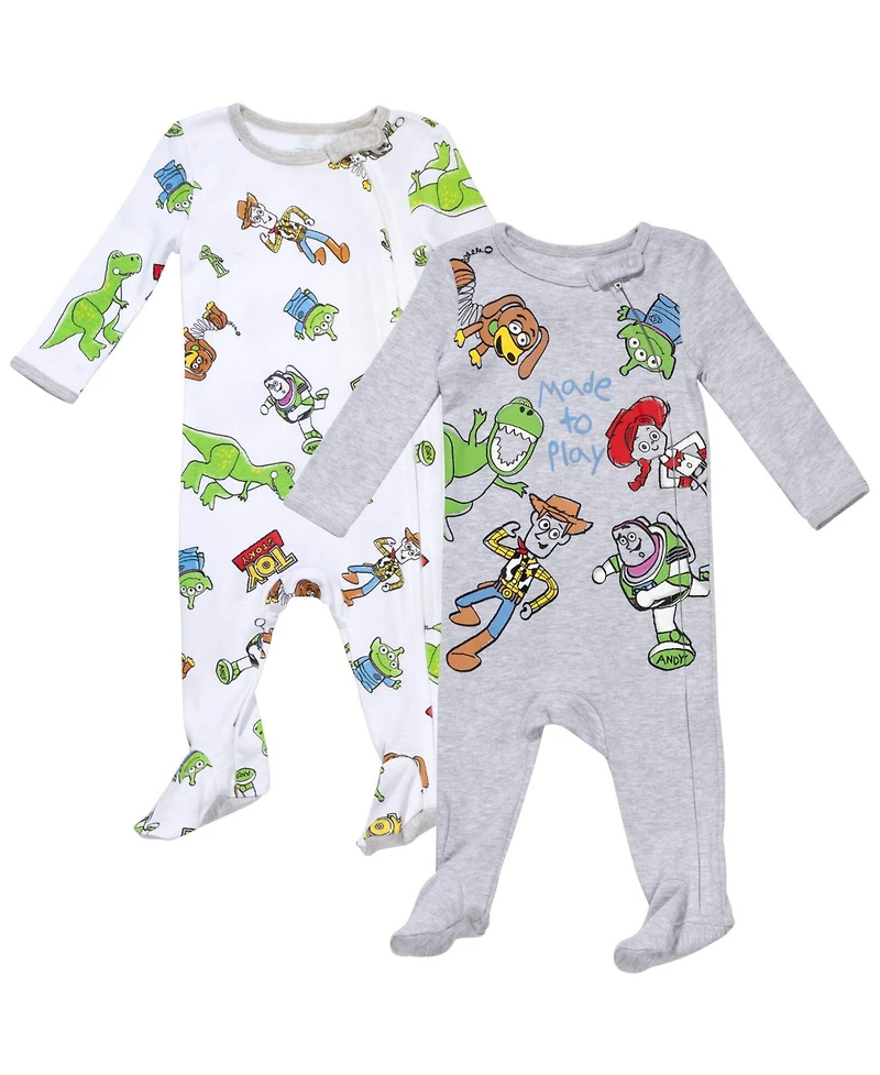 Toy Story Baby Boys 2 Pack Sleep N' Play Coveralls