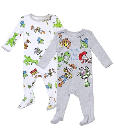 Toy Story Baby Boys 2 Pack Sleep N' Play Coveralls