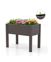Slickblue Raised Bed Grow Box Self-Watering Planter Stand with Water Level Monitor