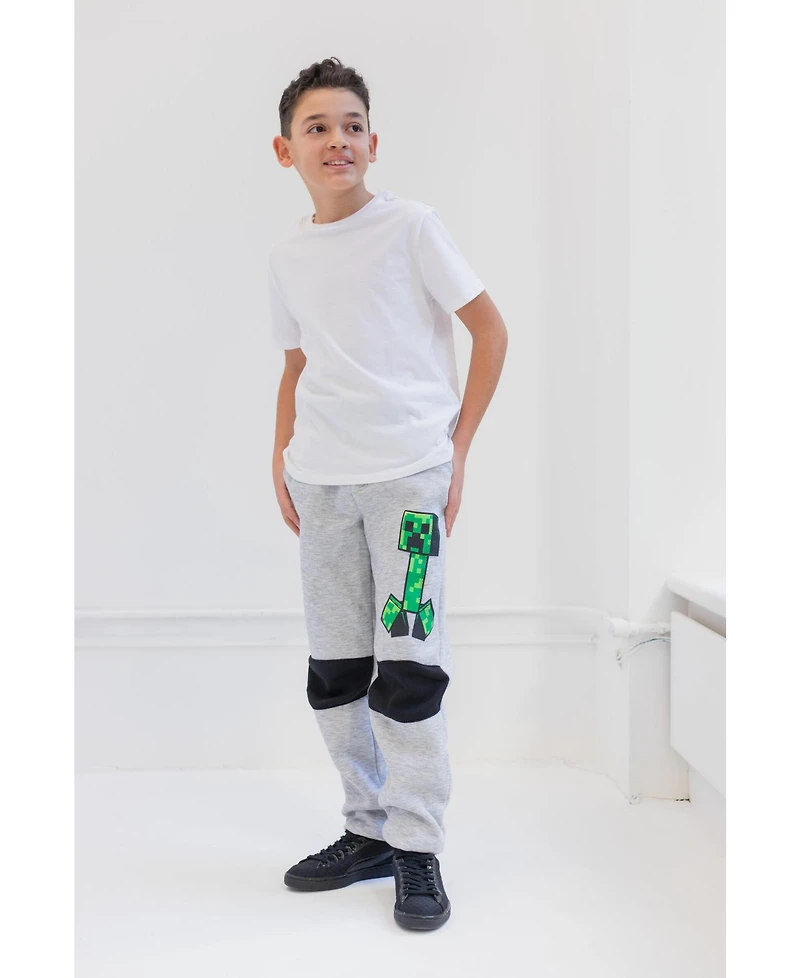 Minecraft Boys Fleece 2 Pack Jogger Pants to