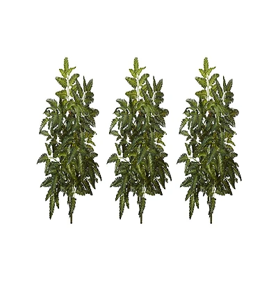 Slickblue Bracken Fern Artificial PlantBracken Fern Artificial Plant for Natural-Looking Greenery (Set of 3)