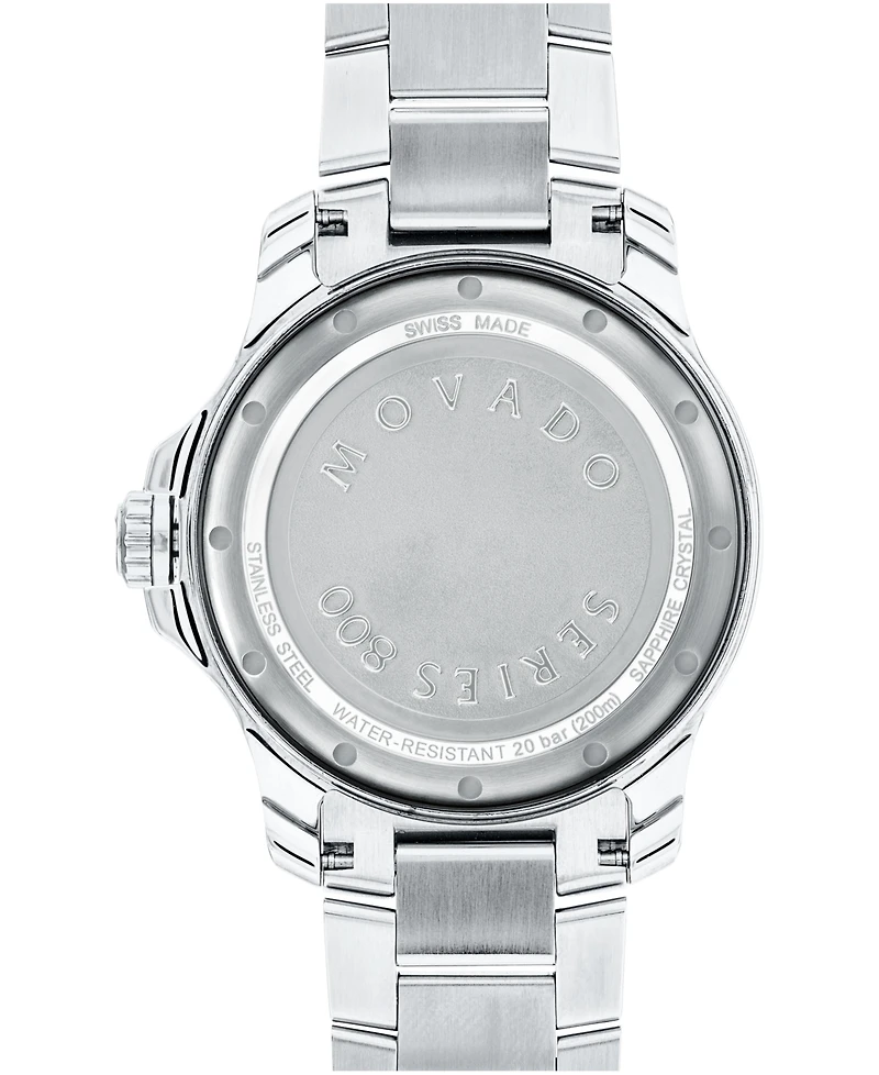 Movado Men's Series 800 Swiss Quartz Stainless Steel Watch 40mm