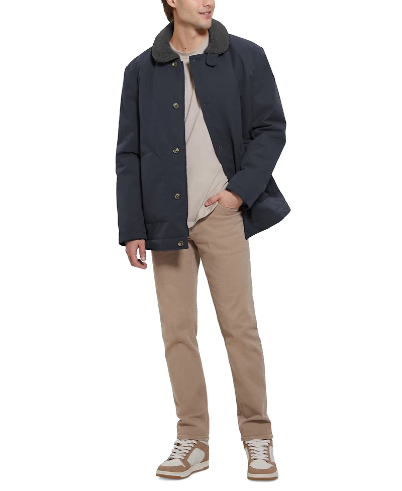 Guess Men's Sherpa Lined Coach Jacket