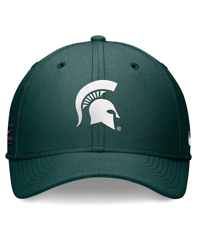 Nike Men's Green Michigan State Spartans 2024 On-Field Swoosh Flex Hat