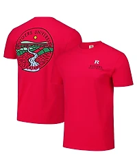 Image One Men's and Women's Scarlet Rutgers Knights Scenic Comfort Colors T-Shirt