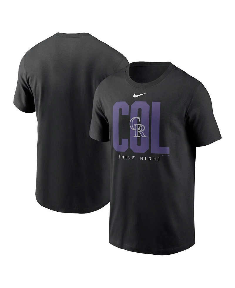 Nike Men's Black Colorado Rockies Scoreboard T-Shirt