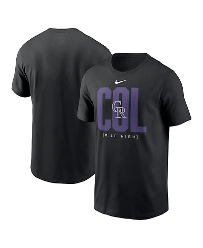 Nike Men's Black Colorado Rockies Scoreboard T-Shirt