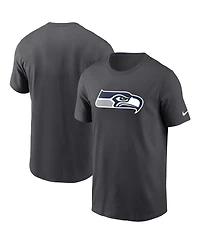 Nike Men's Anthracite Seattle Seahawks Logo Essential T-Shirt