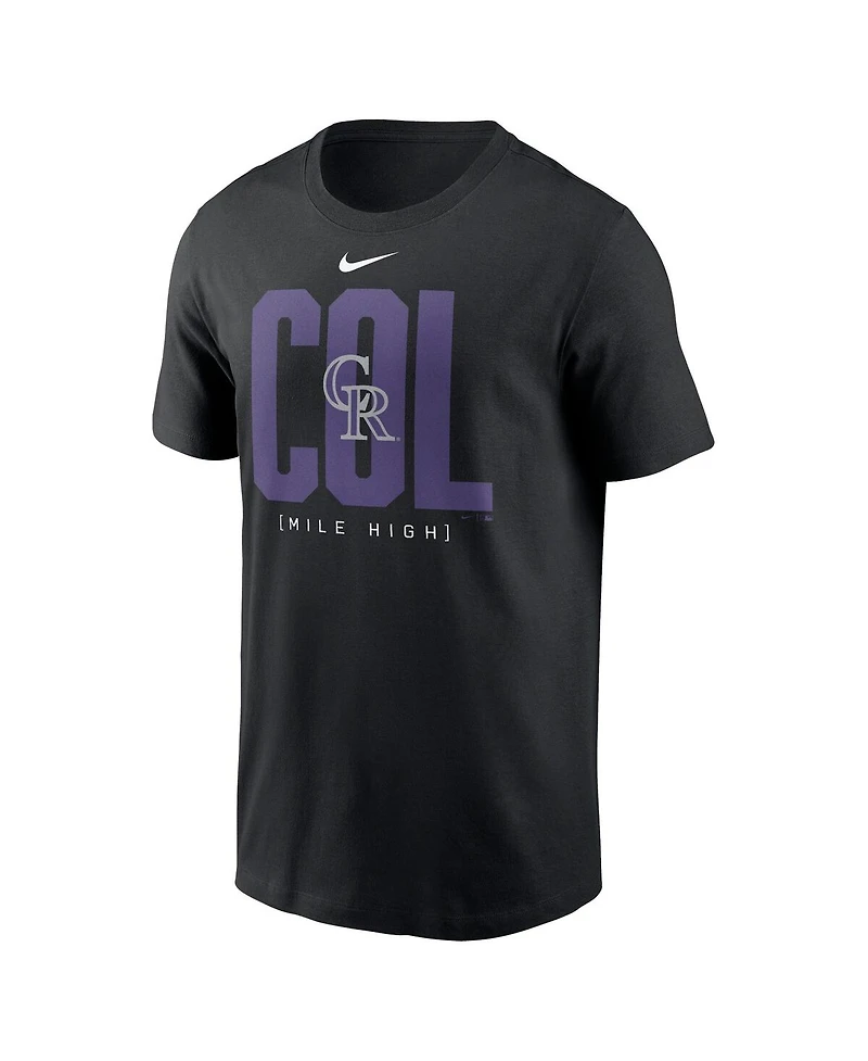 Nike Men's Black Colorado Rockies Scoreboard T-Shirt