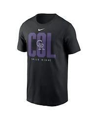 Nike Men's Black Colorado Rockies Scoreboard T-Shirt