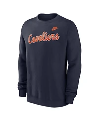 Nike Men's Navy Virginia Cavaliers Club Fleece Pullover Sweatshirt