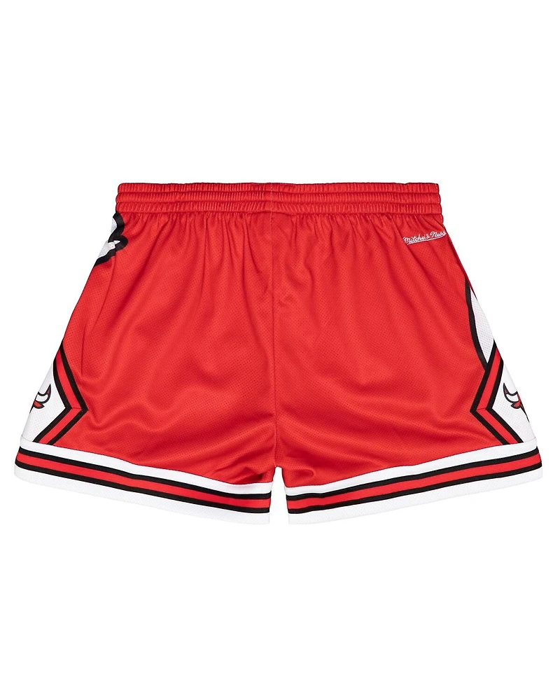 Mitchell & Ness Women's Red Chicago Bulls Swingman Big Face 3.0 Basketball Shorts