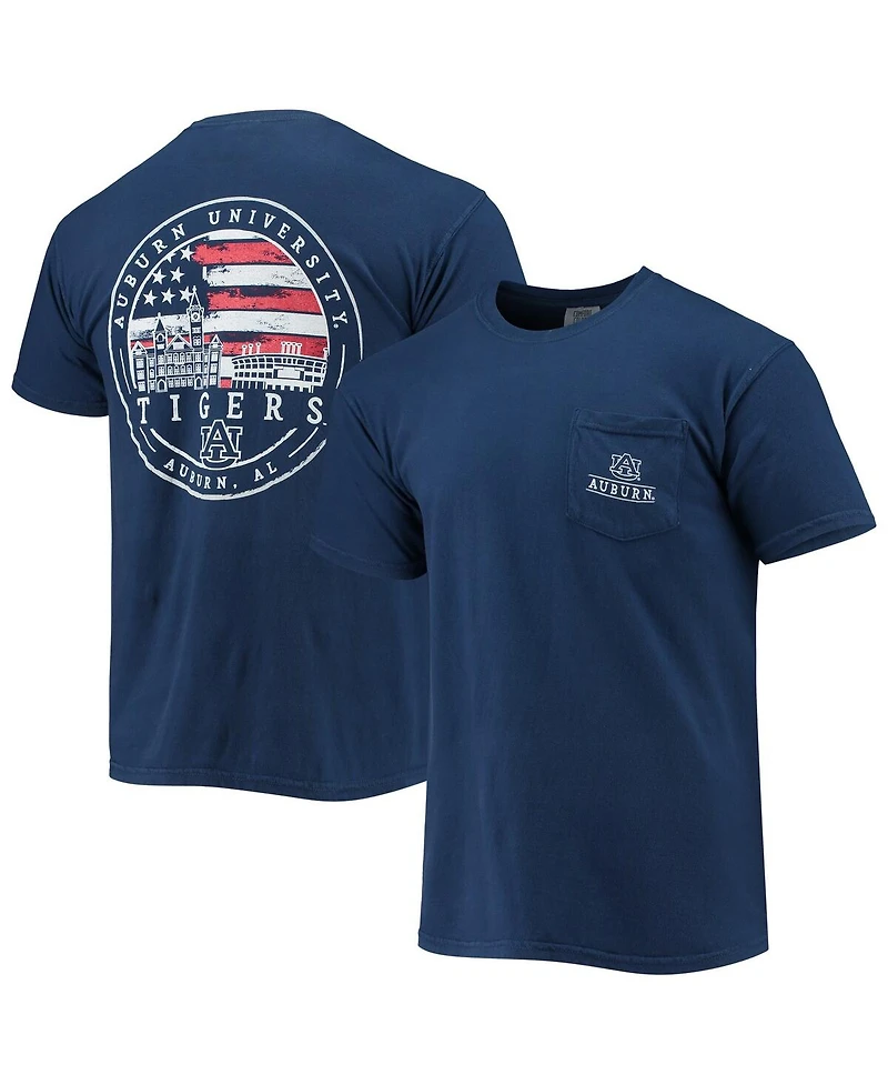 Image One Men's Navy Auburn Tigers Campus Americana T-Shirt