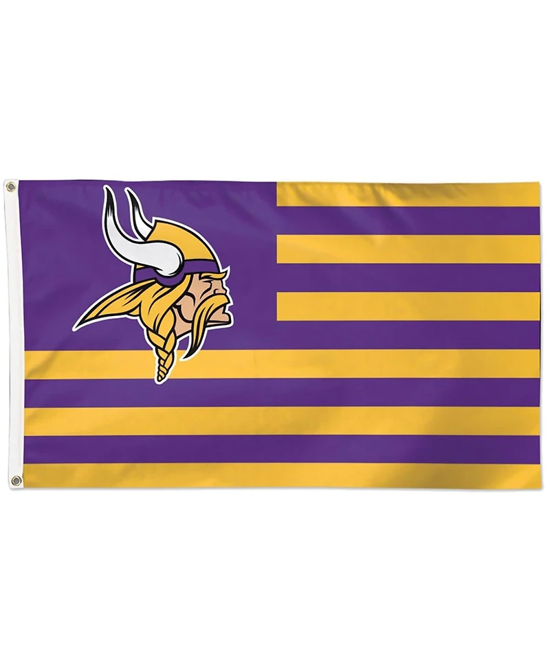 Wincraft Minnesota Vikings 3' x 5' Americana Stars Stripes Deluxe Flag