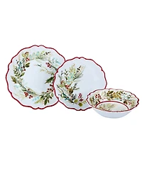 Certified International Christmas Gatherings 12 Pc. Dinnerware Set, Service for 4