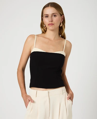 French Connection Women's Azra Corset-Strap Twill Top