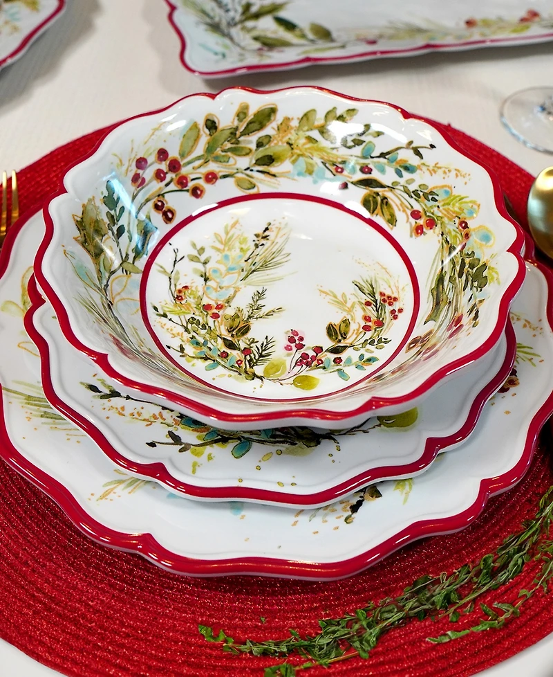 Certified International Christmas Gatherings All Purpose Bowls, Set of 4