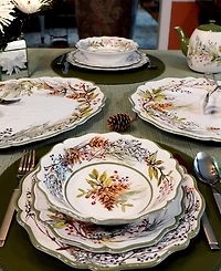 Certified International Winters Forest 2-Pc. Melamine Platter Set