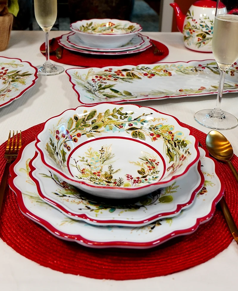 Certified International Christmas Gatherings All Purpose Bowls, Set of 4