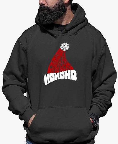 La Pop Art Men's All I Want for Christmas Is You Word Art Hooded Sweatshirt