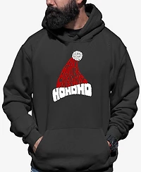 La Pop Art Men's All I Want for Christmas Is You Word Art Hooded Sweatshirt