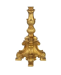 Barnes and Ivy Duval Traditional Table Lamp 34" Tall Gold Candlestick Crystal White Fabric Bell Shade for Bedroom Living Room Bedside Office Fami