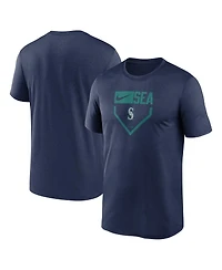 Nike Men's Navy Seattle Mariners Home Plate Icon Legend Performance T-Shirt