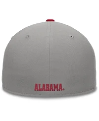 Top of the World Men's Gray/Crimson Alabama Crimson Tide Rally Two-Tone Fitted Hat